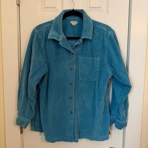 L.L. Bean Light Blue Corduroy Shacket